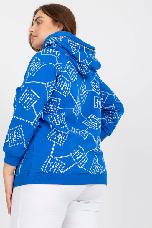 Tumši zils liela izmēra džemperis ar... Tumši zils liela izmēra džemperis ar...