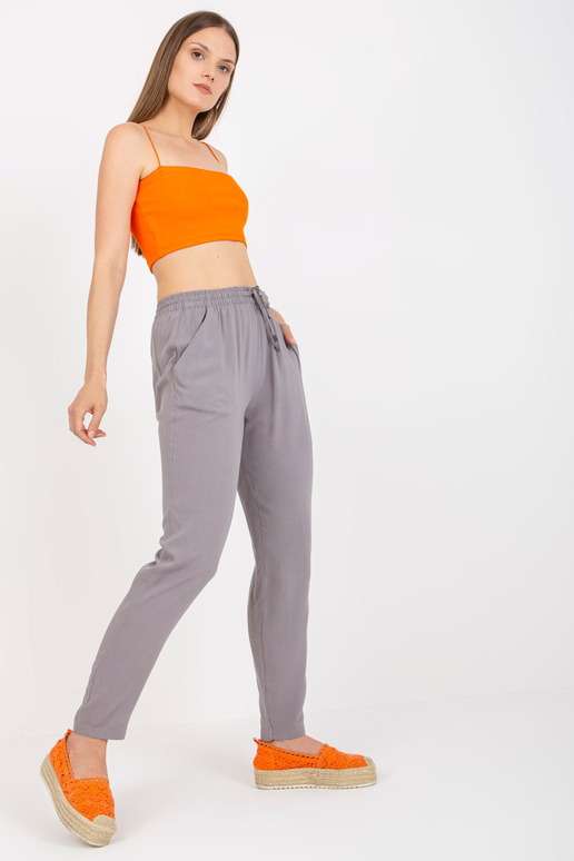 Pelēkas taisna auduma bikses SUBLEVEL...