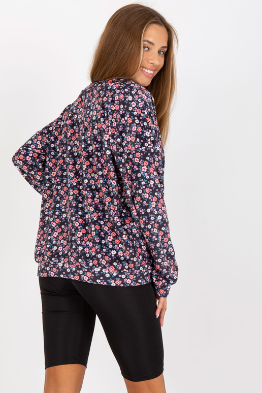 Tumši zila velūra blūze ar viskozes... Tumši zila velūra blūze ar viskozes...