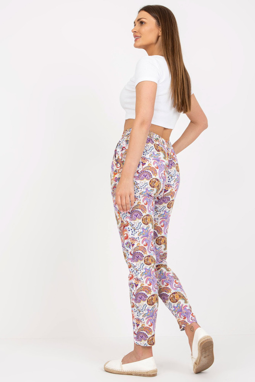 Baltas un violetas vasaras bikses no...