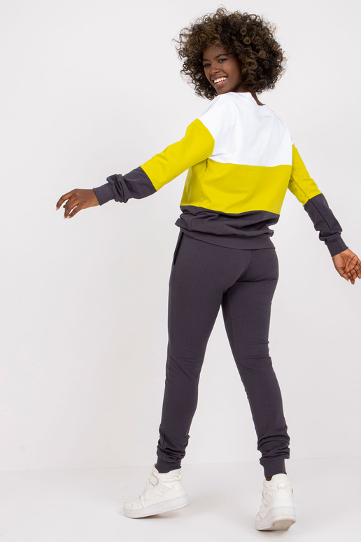 Zaļa un grafīta kokvilnas sporta...