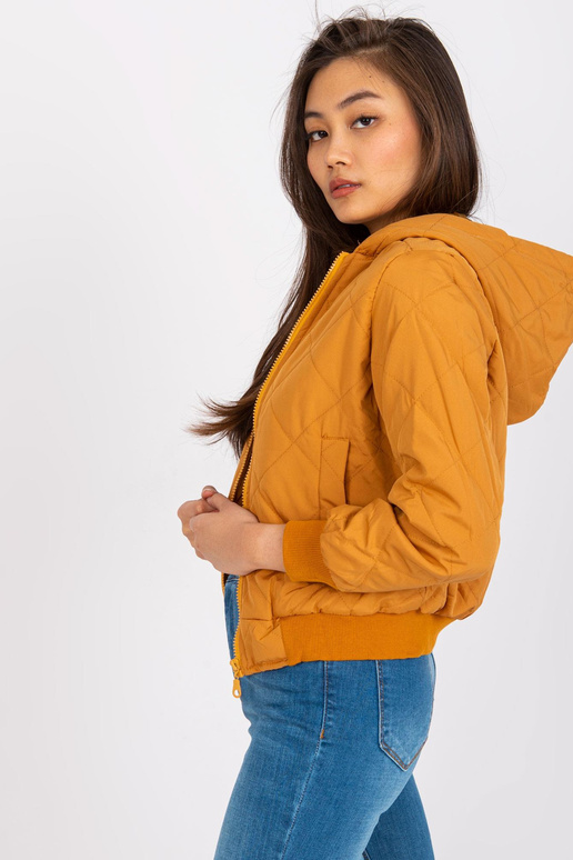 Tumši dzeltena īsā jaka Larah