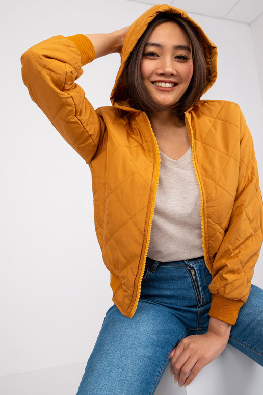 Tumši dzeltena īsā jaka Larah