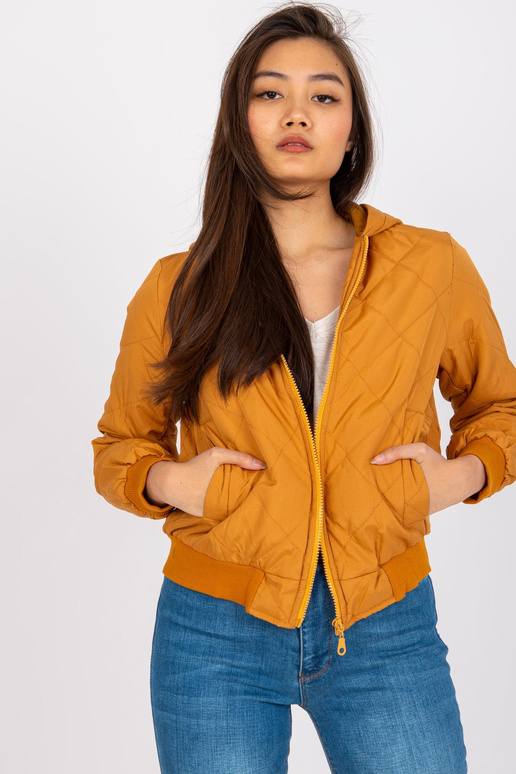 Tumši dzeltena īsā jaka Larah