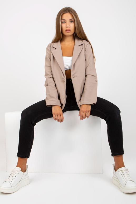 Tumši bēša sporta krekla jaka ar... Tumši bēša sporta krekla jaka ar...