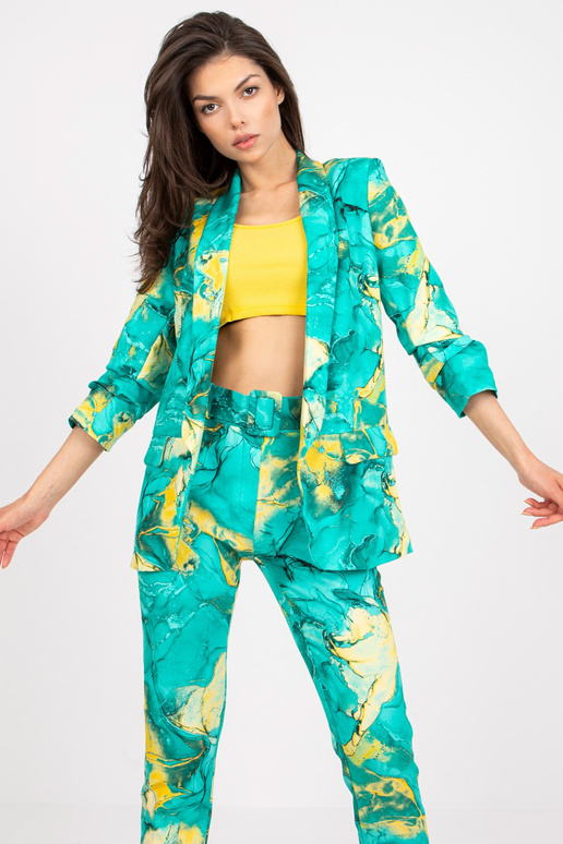 Sieviešu tirkīza vienkāršais žakete... Sieviešu tirkīza vienkāršais žakete...