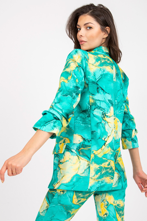 Sieviešu tirkīza vienkāršais žakete... Sieviešu tirkīza vienkāršais žakete...