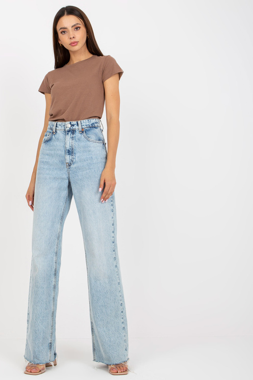 Brūns pamata kokvilnas t-krekls Brūns pamata kokvilnas t-krekls