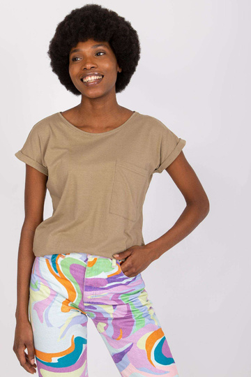 Tumši bēšs dāmu t-krekls...