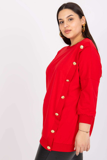 Sarkana plus izmēra blūze...