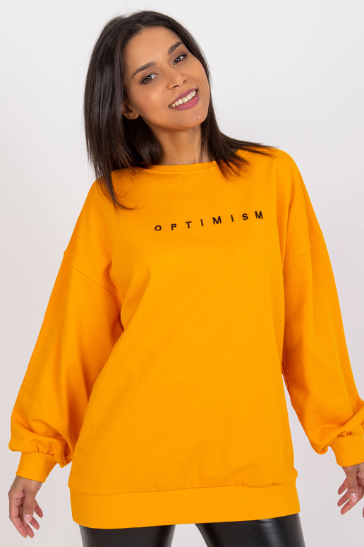 Gaiši oranžs brīvs džemperis Miley