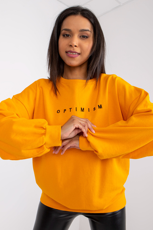 Gaiši oranžs brīvs džemperis Miley