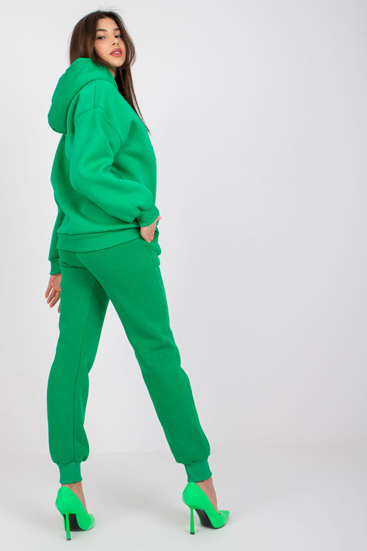 Zaļš džemperis ar plāksteri un kapuci...