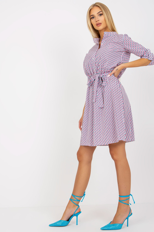 Balta un rozā ikdienas kleita ar...