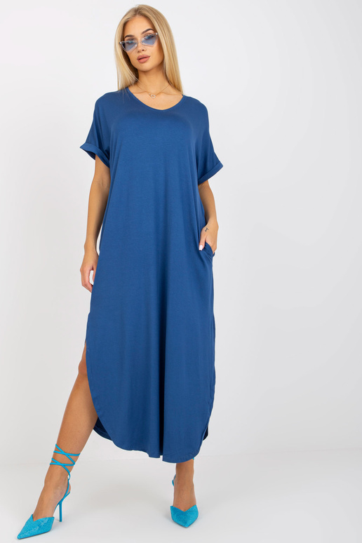 Tumši zila liela izmēra kokvilnas...