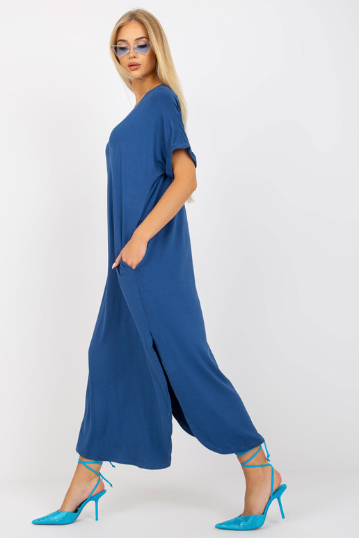 Tumši zila liela izmēra kokvilnas...