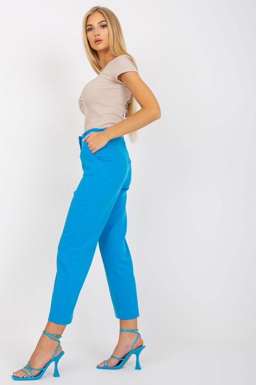 Zilas sieviešu uzvalka bikses RUE PARIS