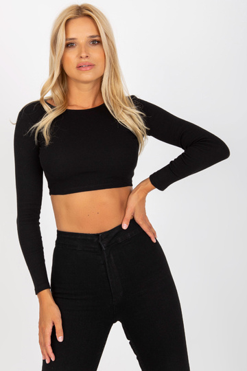 Melna rievota pamata blūze...