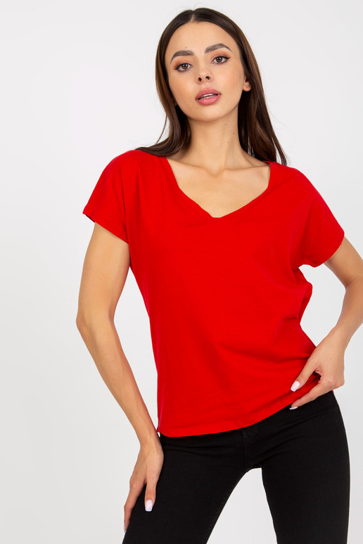 Sarkans sieviešu pamata kokvilnas...