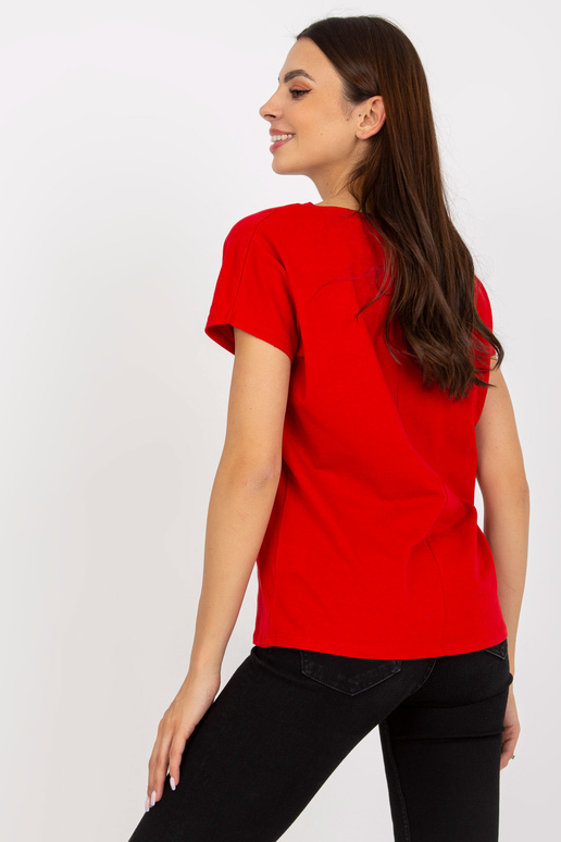 Sarkans sieviešu pamata kokvilnas...