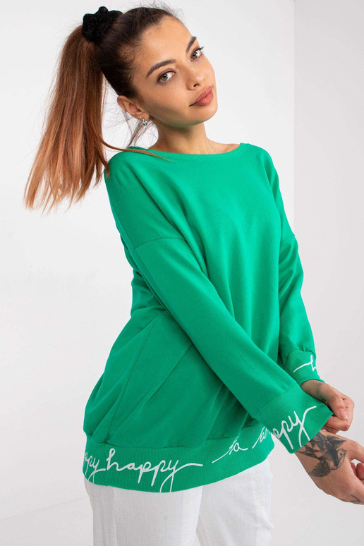 Zaļš džemperis ar uzrakstiem Charliza Zaļš džemperis ar uzrakstiem Charliza