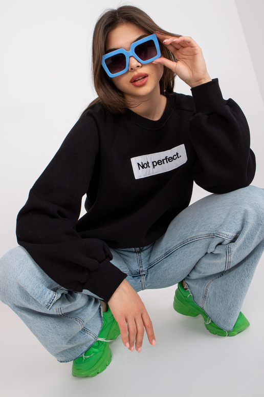 Melns sieviešu sporta krekls ar...