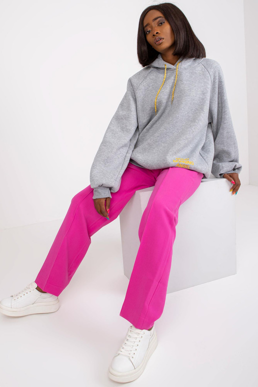 Pelēks melanžs džemperis no kokvilnas...