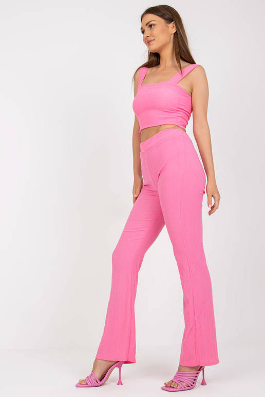 Rozā ikdienas svītrains komplekts ar...