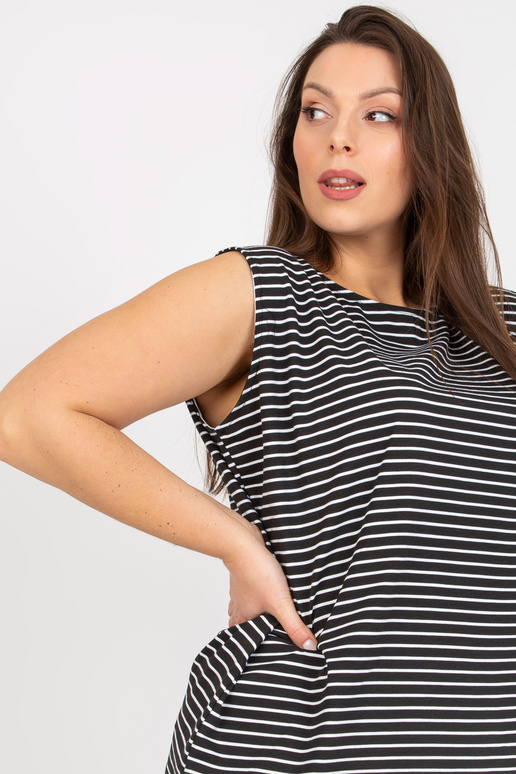 Melnbalts Liela izmēra tops bez...