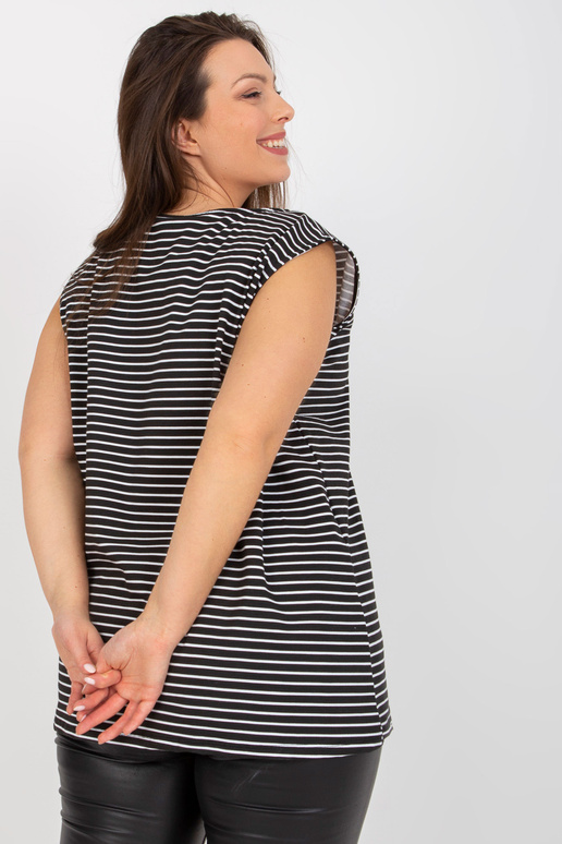 Melnbalts Liela izmēra tops bez...