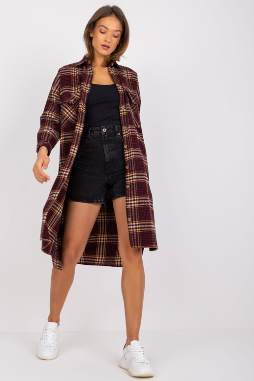 Bordo dzeltens oversize garais krekls...