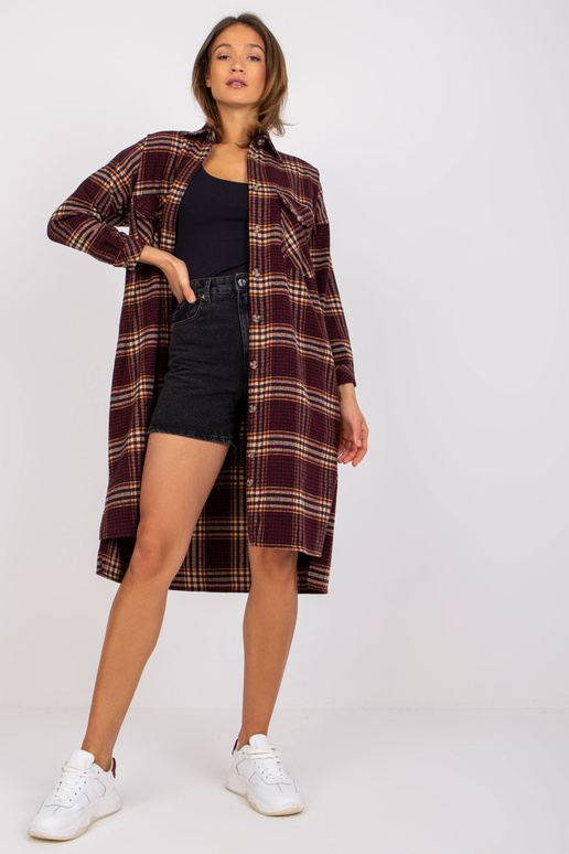 Bordo dzeltens oversize garais krekls...