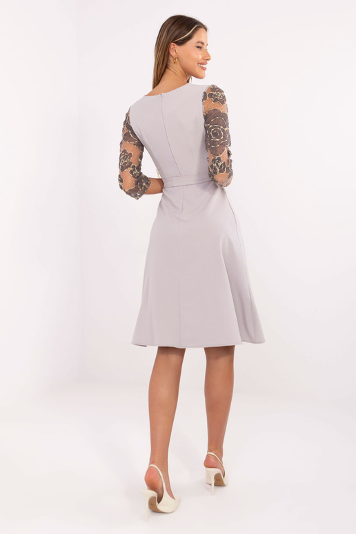 Pelēka Midi kokteiļkleita ar...