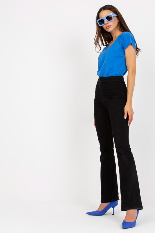 Tumši zils sieviešu pamata T-krekls...