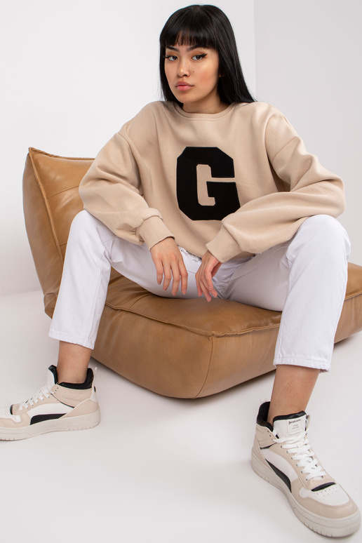 Severine Cotton Beige Džemperis bez...