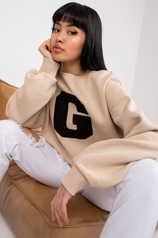 Severine Cotton Beige Džemperis bez...