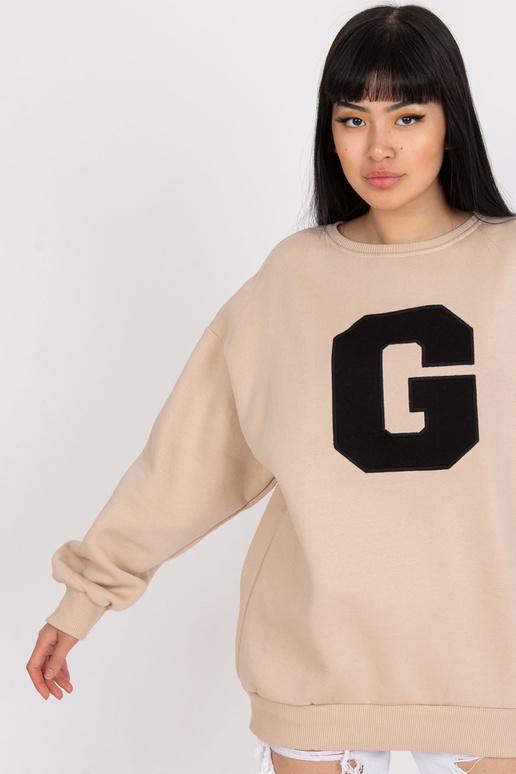 Severine Cotton Beige Džemperis bez...