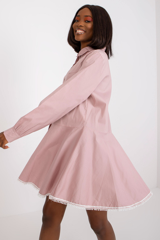 Netīri rozā uzliesmojoša kleita mini...