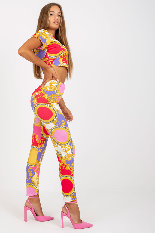 Rozā rakstains ikdienas divu gabalu...