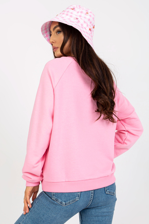 Rozā džemperis bez kapuces ar...