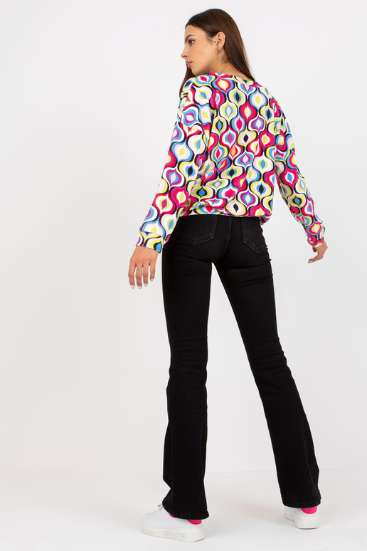 Rozā un zilā velūra džemperis ar... Rozā un zilā velūra džemperis ar...