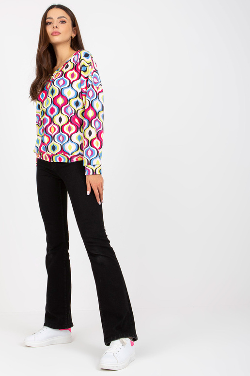 Rozā un zilā velūra džemperis ar... Rozā un zilā velūra džemperis ar...