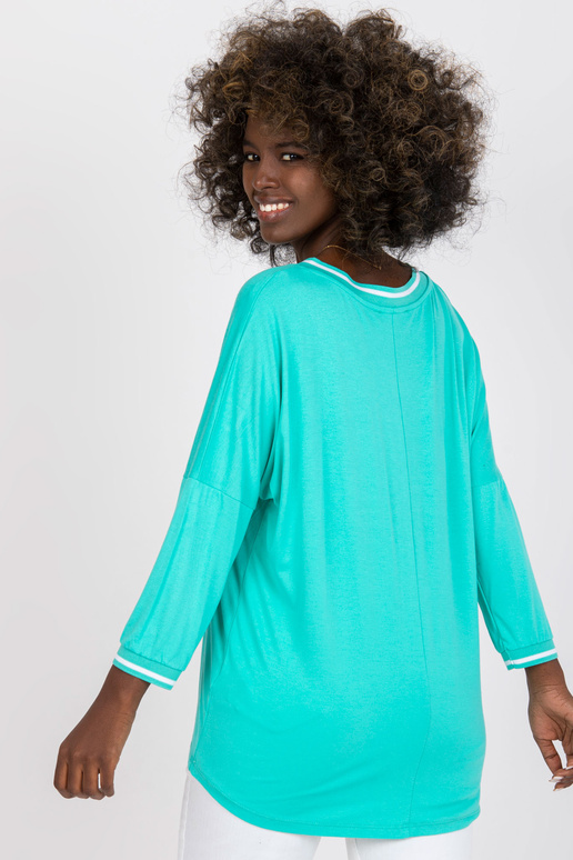 Tirkīza ikdienas pamata blūze no...