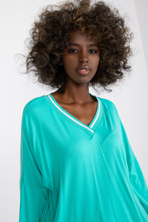 Tirkīza ikdienas pamata blūze no...