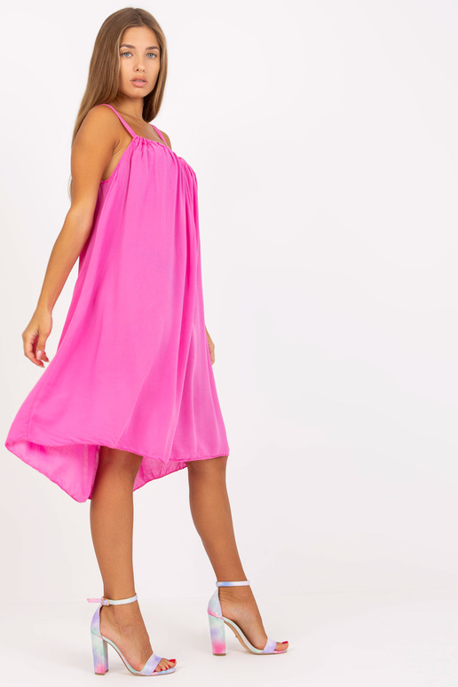 Tumši rozā ikdienas kleita ar viskozi...