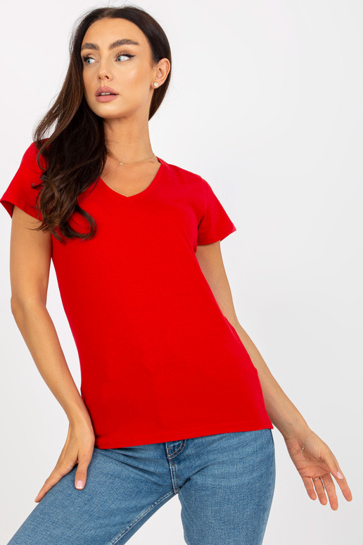 Sarkans sieviešu pamata kokvilnas...