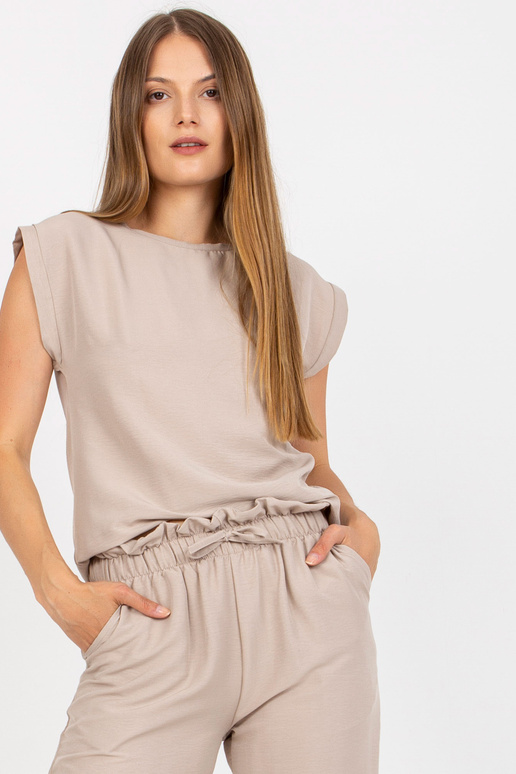 Bēšs divdaļīgs ikdienas komplekts ar...