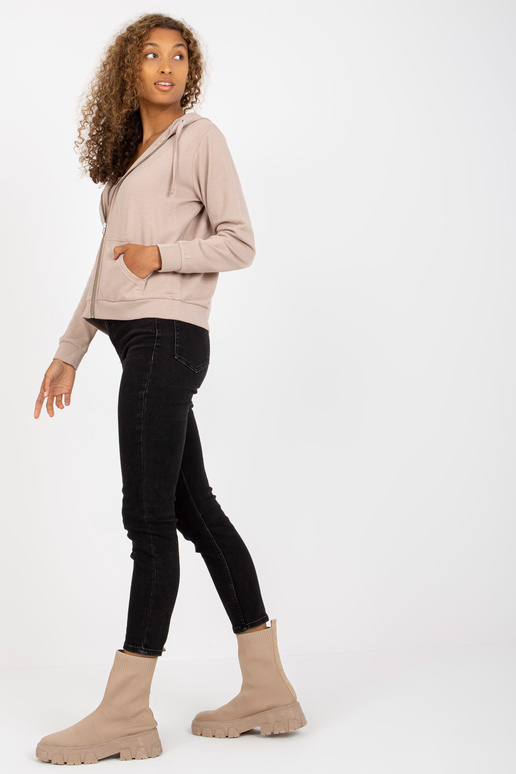 Bēšs pamata sporta krekls ar...