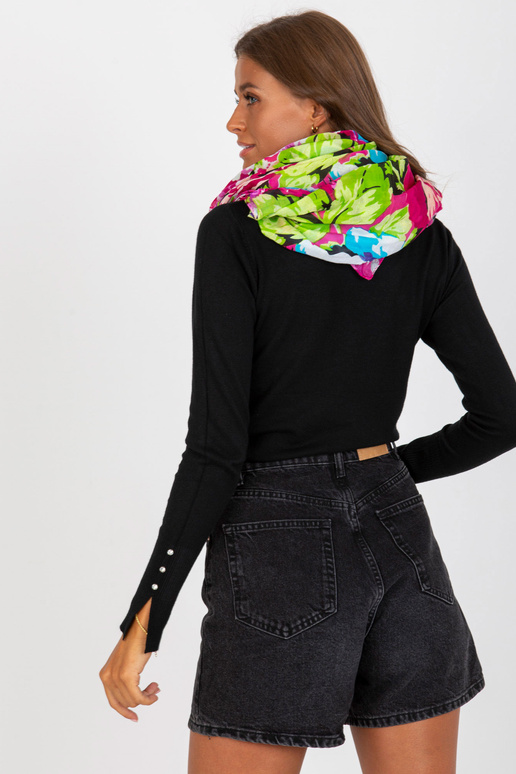 Fuksijas kokvilnas apvalks ar ziedu...