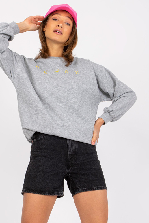 Pelēks melanžs sporta krekls ar...